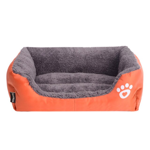 Pet Cat Dog Bed Warm Dog House Soft Fleece Nest Dog Baskets Mat Autumn Winter Waterproof Kennel S/M/L-1