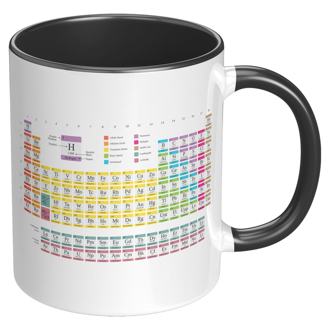 Coffee Cup, Accent Ceramic Mug 11oz, Periodic Table Of Elements-0
