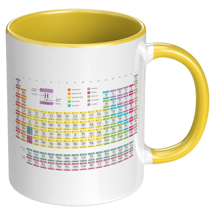 Coffee Cup, Accent Ceramic Mug 11oz, Periodic Table Of Elements-3