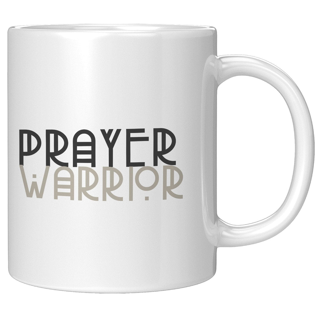 Coffee Cup, Decorative Ceramic Mug 11oz, Prayer Warrior Print-0