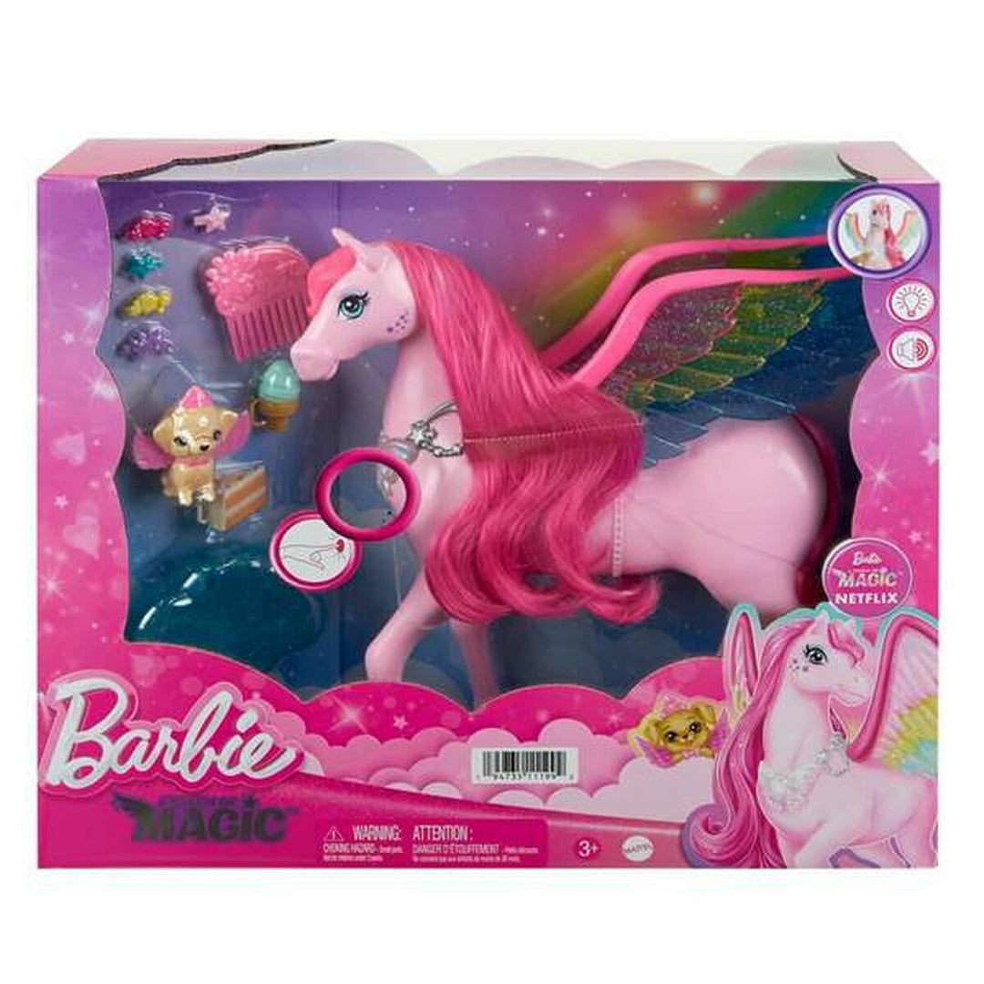 Paard Barbie HLC40 Plastic Roze-0