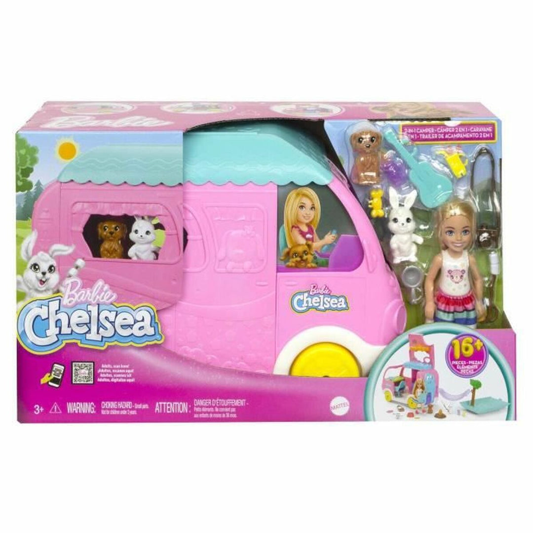 Bebisdocka Barbie Chelsea motorhome barbie car box-4