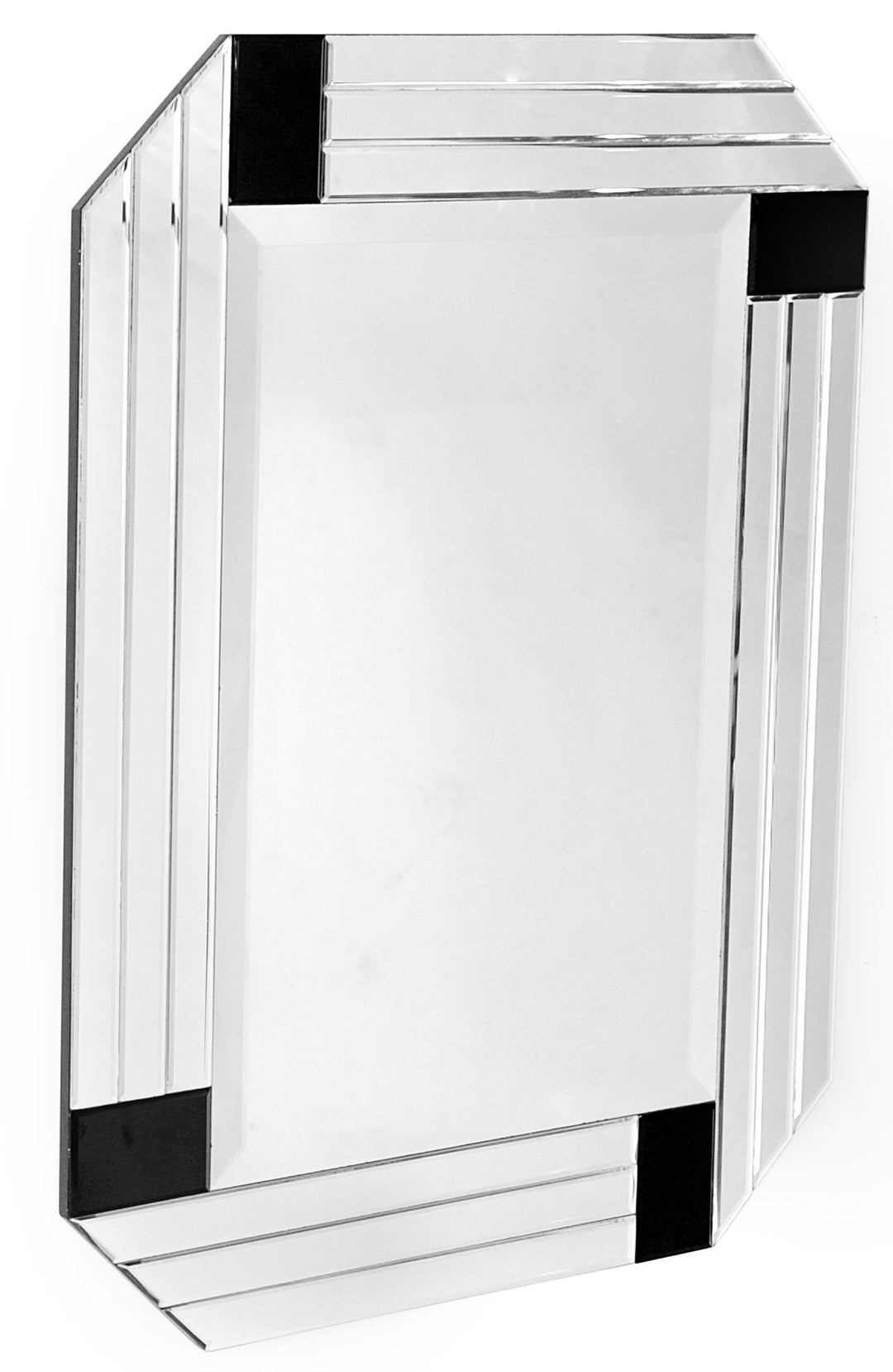 Black Rectangle Accent Glass Mirror-2