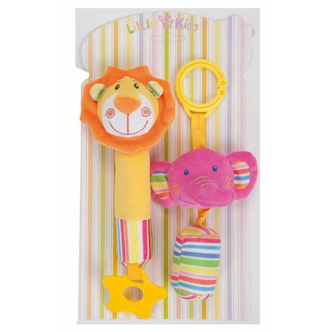 Teething Rattle for Babies 2 Units 18 cm-0