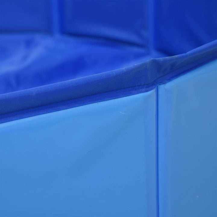 vidaXL Foldable Dog Swimming Pool PVC Animal Pet Supply Red/Blue Multi Sizes-16