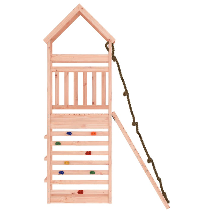 vidaXL Playhouse with Climbing Wall Solid Wood Douglas-3