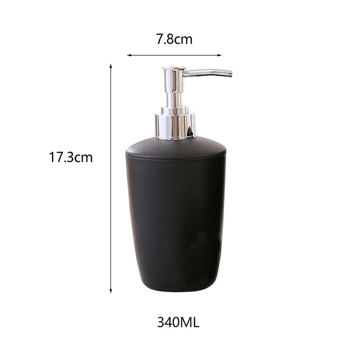 Plastic Bathroom Liquid Soap Dispensers 340ml Bathroom Accessories Hand Sanitizer Shower Gel Shampoo Bottle