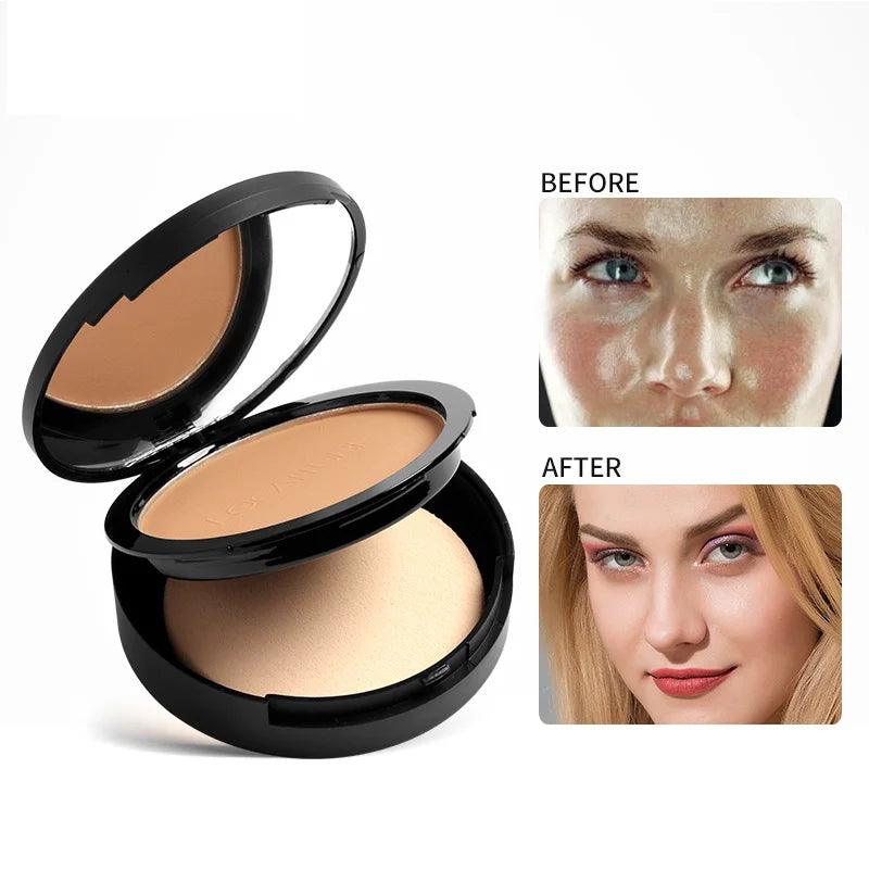 FOCALLURE 3 Colors Make Up Face Powder Brighten Oil-control Nude Makeup Pressed Powder Foundation Makeup Base Cosmetics