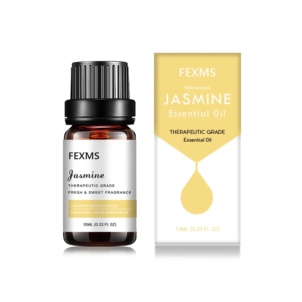 100% Pure Organic Therapeutic Grade Jasmine Oil for Diffuser, Sleep, Perfume, Massage, Skin Care, Aromatherapy, Bath - 10ML