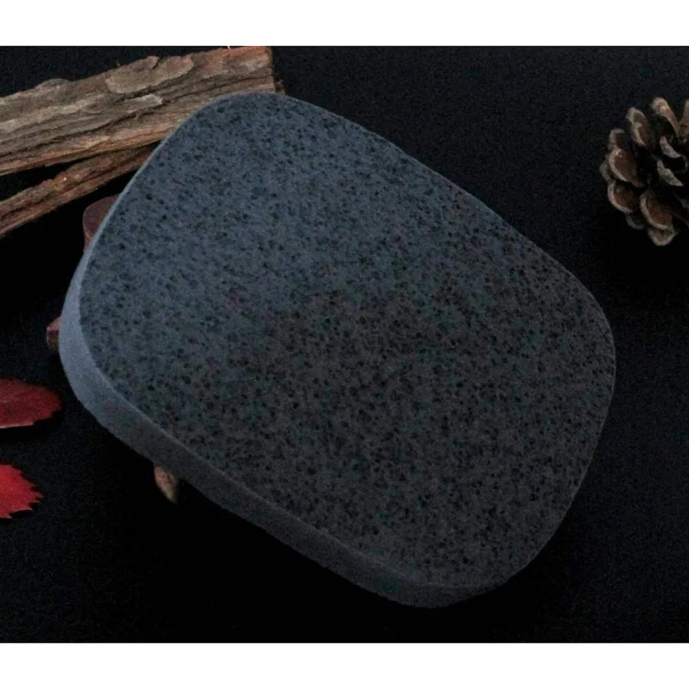 Natural Black Bamboo Charcoal Face Clean Sponge Wood Fiber Face Wash Clean Sponge Beauty Makeup Accessory Cleaning Puff