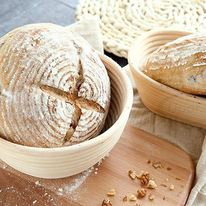 Natural Rattan Fermentation Wicker Basket Country Baguette French Bread Mass Proofing Baskets Dough Banneton Baskets