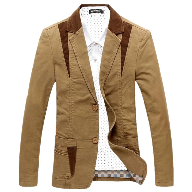 New Mens Casual Blazer Oversize Coat Male Fashion Suit Jacket Men Blazer Slim Fit Men's Clothing Vetement Homme 6XL T3F8012