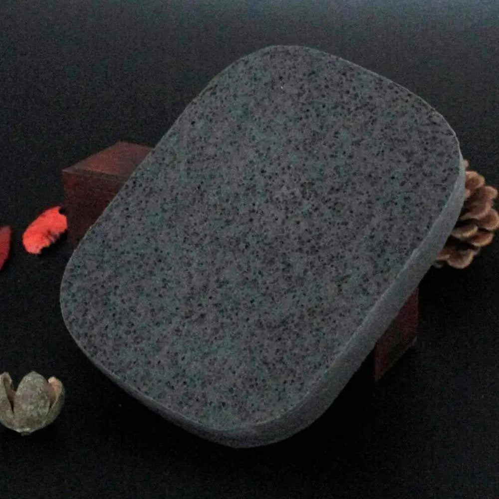 Natural Black Bamboo Charcoal Face Clean Sponge Wood Fiber Face Wash Clean Sponge Beauty Makeup Accessory Cleaning Puff