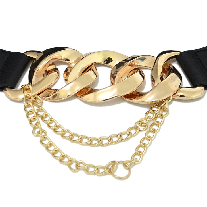 Personalized Chain Buckle New Ladies All-Match Clothing Accessories Fashion Decoration Elastic Belt Dress Belts Bg-1624