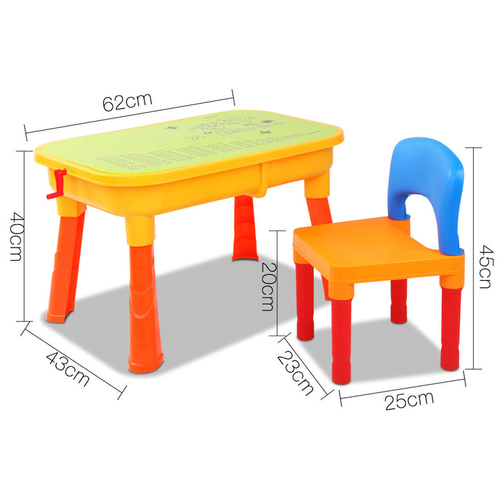 Keezi Kids Table & Chair Sandpit Set-1
