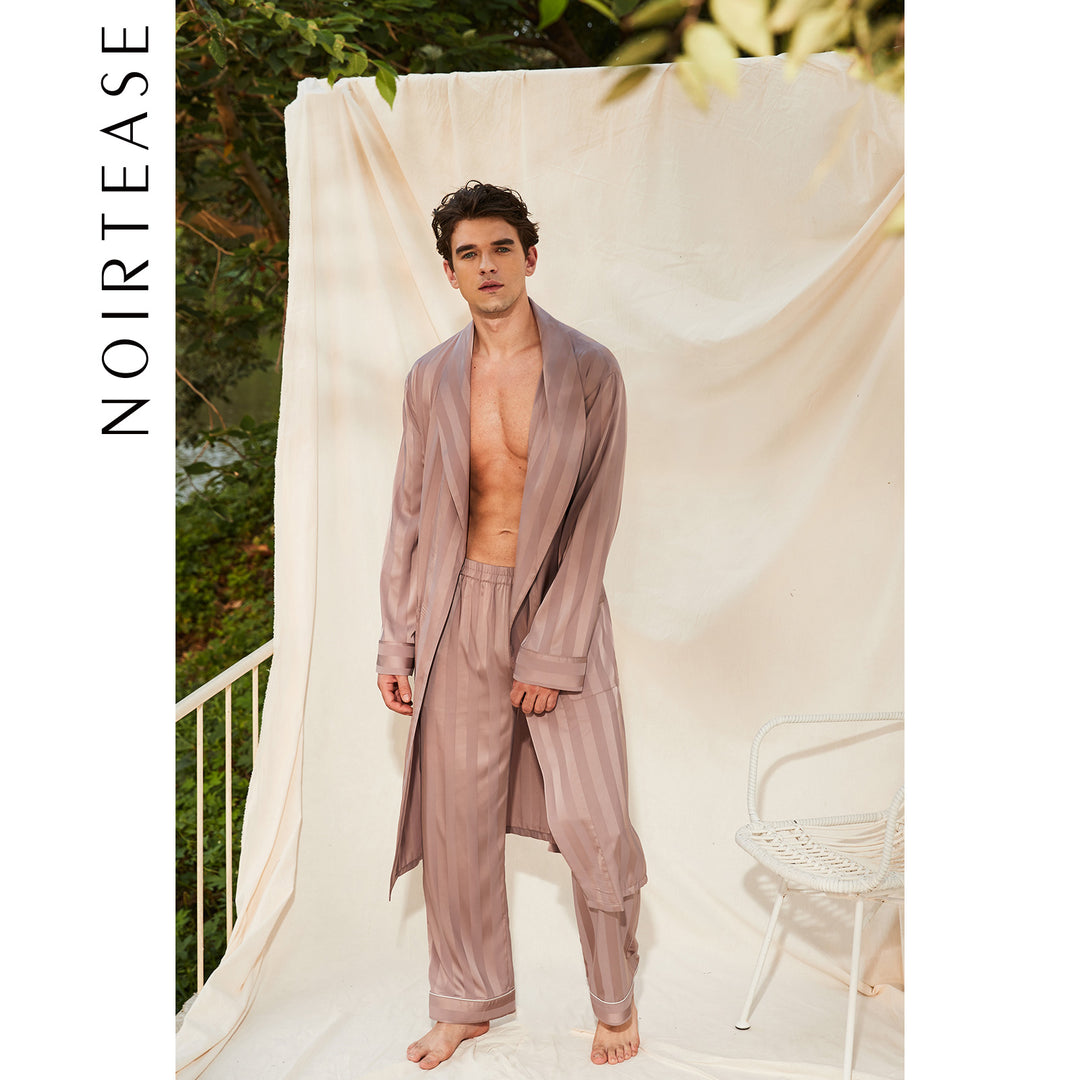 Noirtease Men's Robes Silk