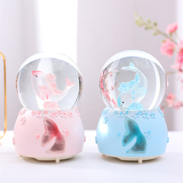 Music Box Snowy Dreamy Music Box Girls' Birthday Girls' Gifts Children's Crystal Ball Creative Ornaments for Boys