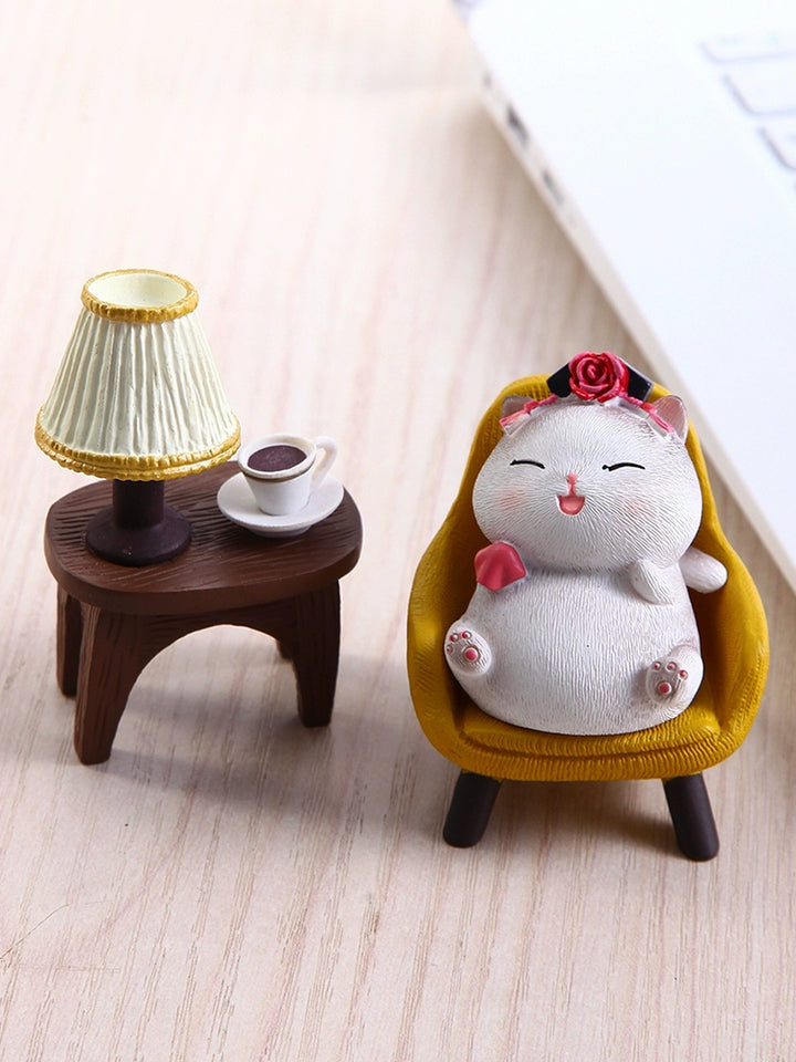 Imperial Palace Royal Cat Desk Decoration Mood Stability Small Ornaments Fancy Niche Style Station Couple Gift for Girls