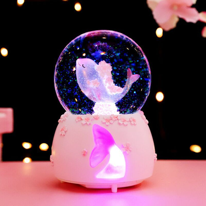 Music Box Snowy Dreamy Music Box Girls' Birthday Girls' Gifts Children's Crystal Ball Creative Ornaments for Boys
