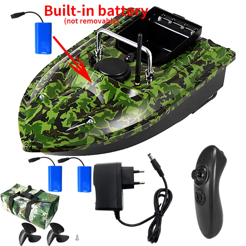 RC Bait Boat with Bag 3 Batteries Fish Finder Ship Boat Remote Control 500M Fishing Boats Speed boat Fishing Tool