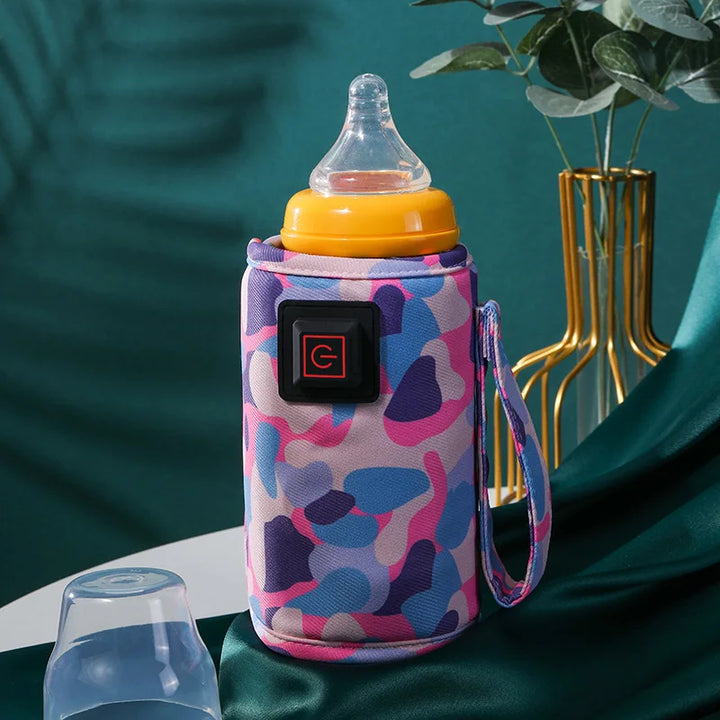 USB Milk Water Warmer Travel Stroller Insulated Bag Baby Nursing Bottle Heater Safe Kids Supplies for Outdoor Winter