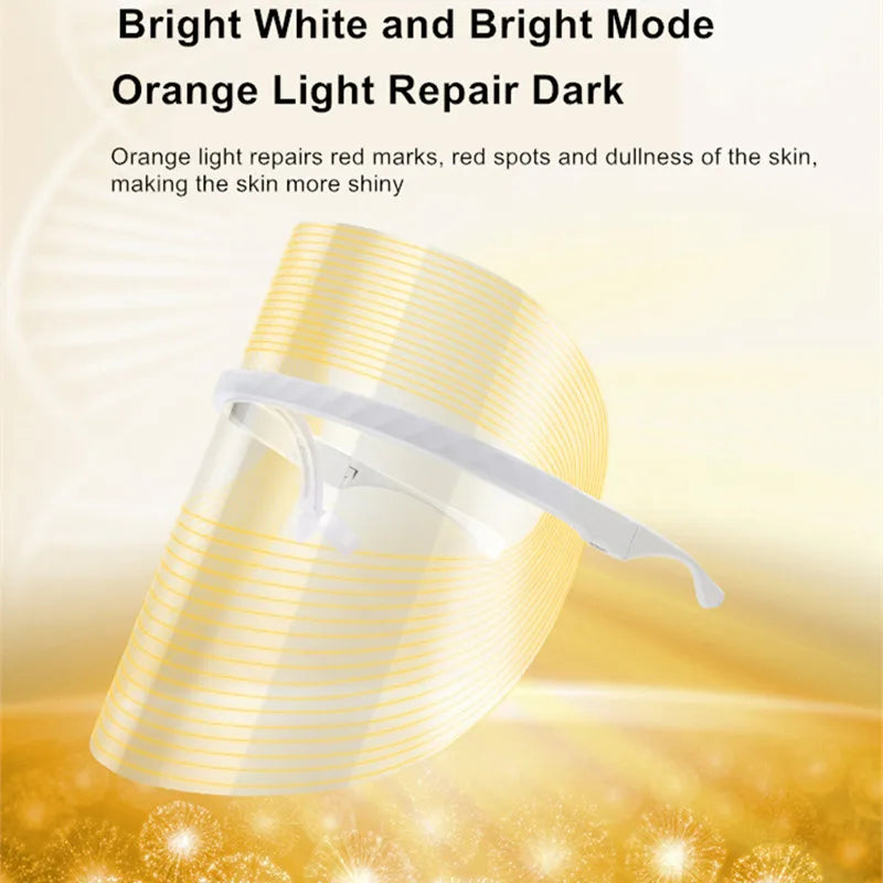 LED 3 Colors Spectrum Beauty Mask Tender Skin Remove Wrinkle Soothe Fade Spots Whitening Rejuvenation Mask