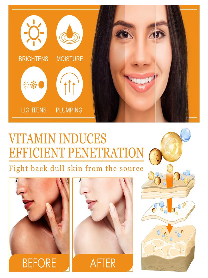 Vitamin C Serum for Face Whitening Facial Serum Hyaluronic Acid Dark Spot Remover Korean Skin Care Products Skincare