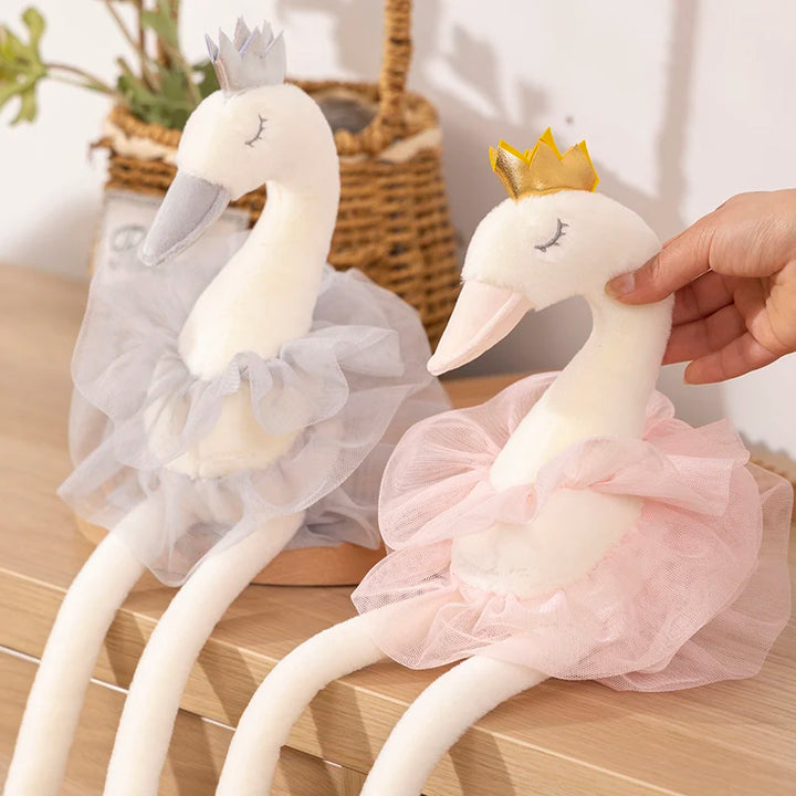 Beautiful Skirt Swan White&Pink Color Super Lovely Animal Stuffed&Plush Baby Cotton Toys Party Doll
