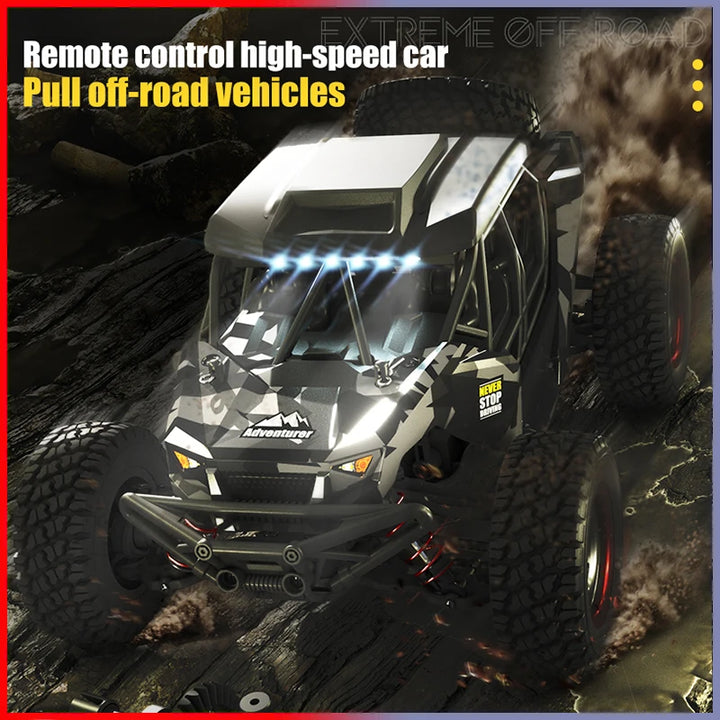 Rc Cars 390 Moter High Speed 50KM/H 4WD 2.4G Remote Control Car With LED 1/16 Off Road 4x4 Monster Truck Toys For Boys kids Gift