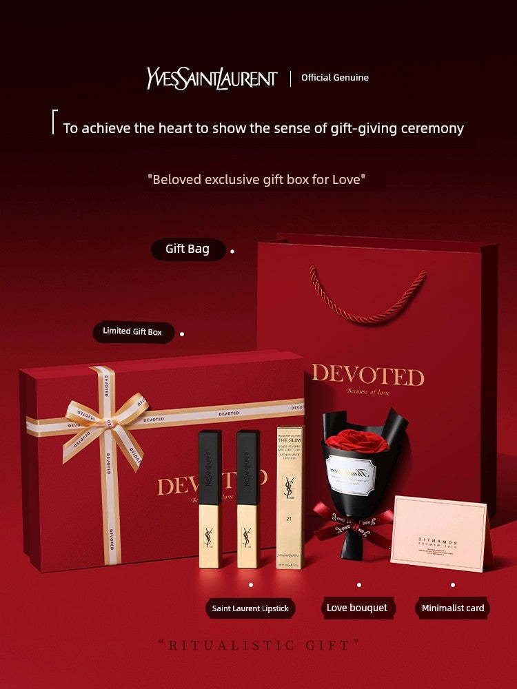 New Year Christmas Birthday Gift Girls Send Girlfriend Friends Send Wife Anniversary Classy Practical Lipstick Gift Box