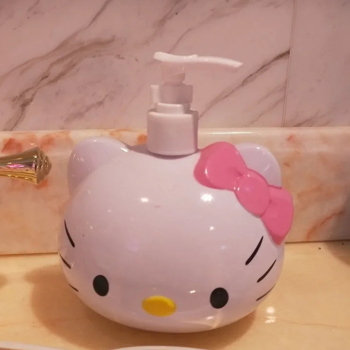 Hello Kitty Shower Gel Shampoo Lotion Sub-packing Pressure Bottle Mouth Pot Hand Sanitizer Sub-bottling Alcohol Bottle Gifts