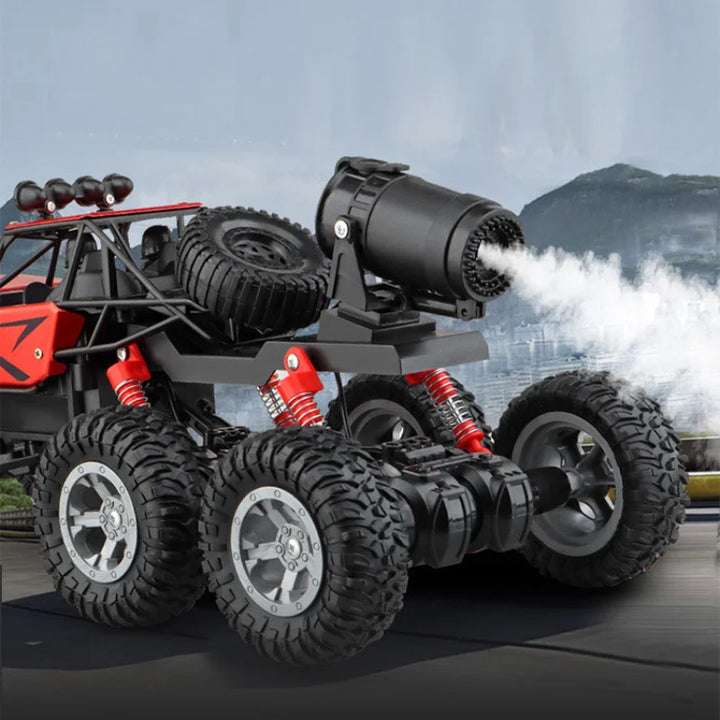 New 21/38cm Six-wheel Drive RC CAR Off Road Mountaineering Spray Racing 8K Alloy Electric Car Toy Gift Off Road Vehicle