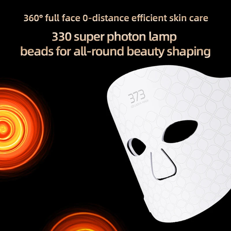 Wholesale 18-in-1 Led Facial Mask Skin Rejuvenation Wrinkle Acne Remove Photon Light Firming Cooling Silicone Face Device