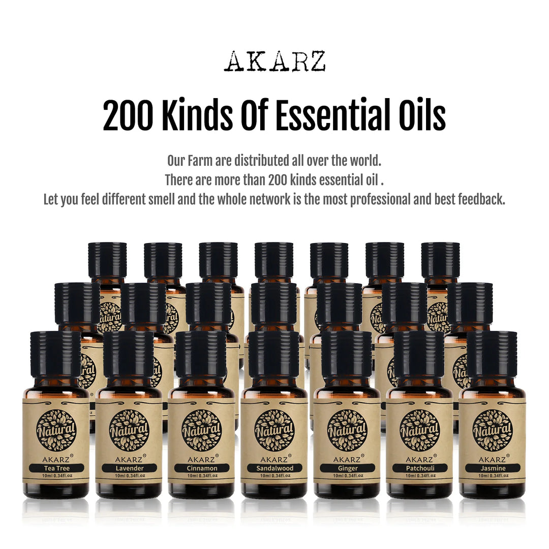 AKARZ Aromatherapy Essential Oil Sets - Neroli, Helichrysum, Ambergris - Spa, Massage, Bath - Skin Face Care - 10ml*3