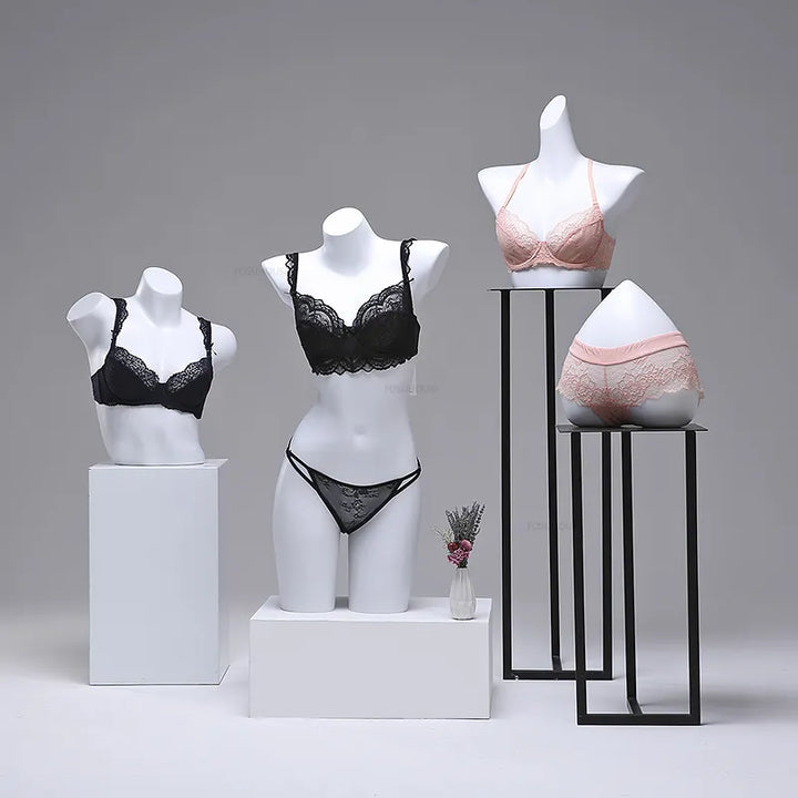 Women's Underwear Mannequins Props Female Half-length Bra Window Display Rack Clothing Store Underwear Sexy Girl Fake Mannequin