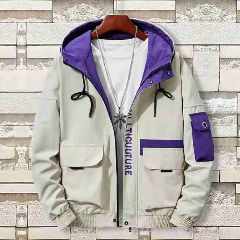 New men's clothing plus size 8XL bomber jacket Brother hooded youth thin men student jacket clothes fashion coats streetwear