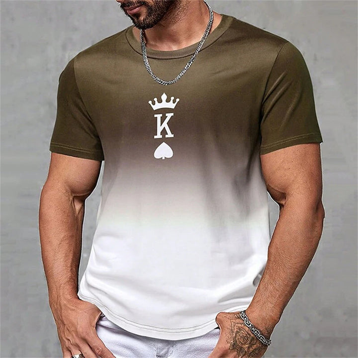 Vintage Men's T-shirt Summer Male Tee 3d Stripe Print Street Short Sleeve Tops Everyday T Shirt Oversized Clothing Shirt Man 5XL