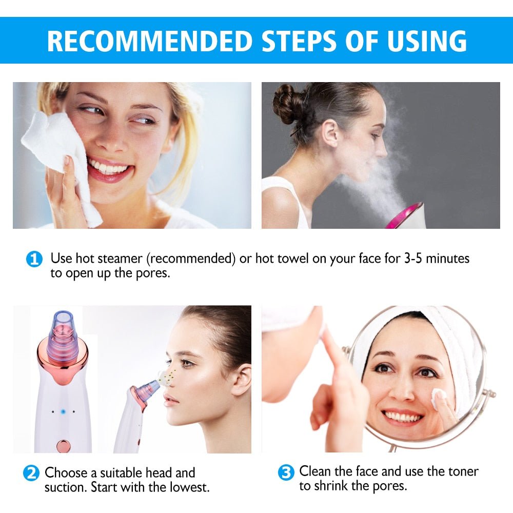 Blackhead Remover Skin Care Pore Vacuum Acne Pimple Removal Vacuum Suction Tool Facial Diamond Dermabrasion Skin Care Machine-1