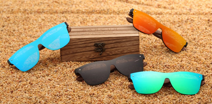 Wood Sunglasses Natural Black Walnut Sun glasses for Men Eyewear Women Polarized UV400 Oculos De Sol Masculino Feminino-1