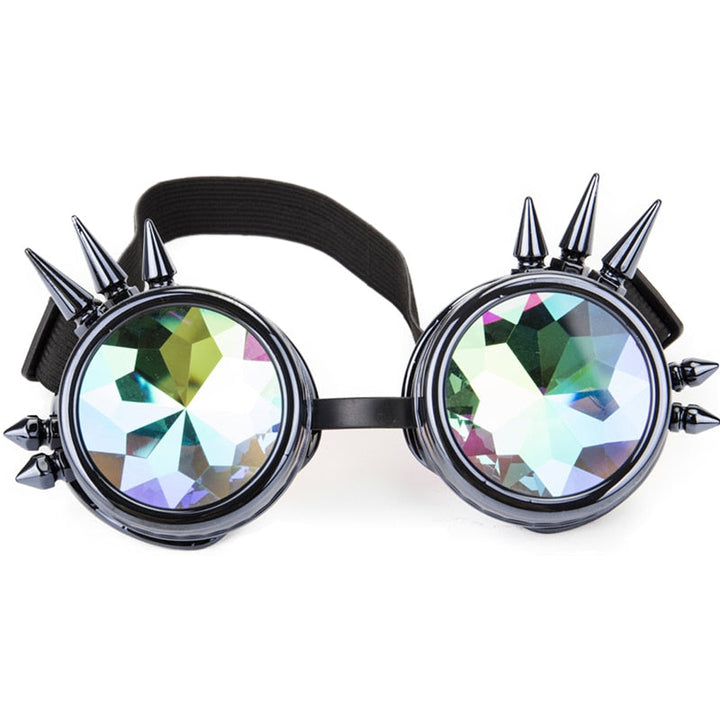 Hot New Men Women Welding Goggles Gothic Steampunk Cosplay Antique Spikes Vintage Glasses Eyewear-35
