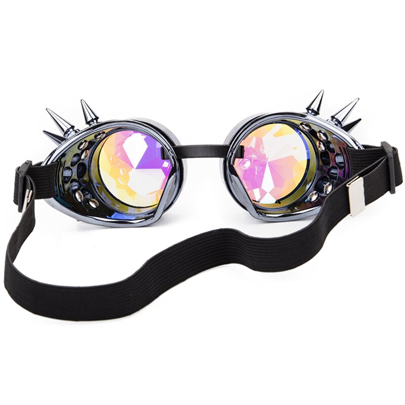 Hot New Men Women Welding Goggles Gothic Steampunk Cosplay Antique Spikes Vintage Glasses Eyewear-11