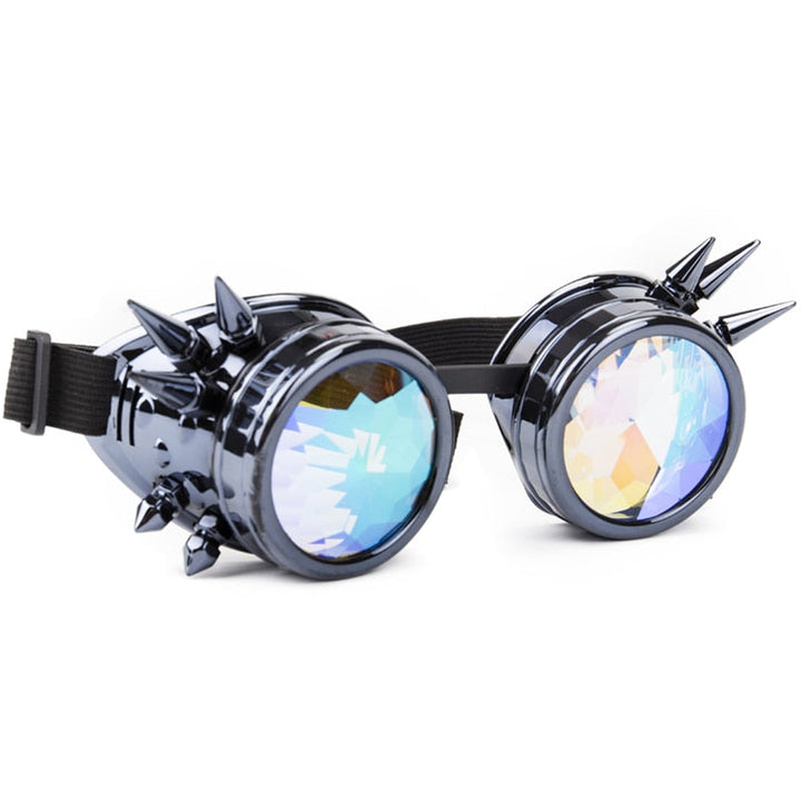 Hot New Men Women Welding Goggles Gothic Steampunk Cosplay Antique Spikes Vintage Glasses Eyewear-63