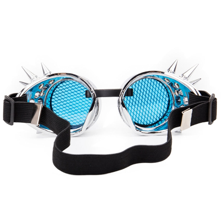 Hot New Men Women Welding Goggles Gothic Steampunk Cosplay Antique Spikes Vintage Glasses Eyewear-43