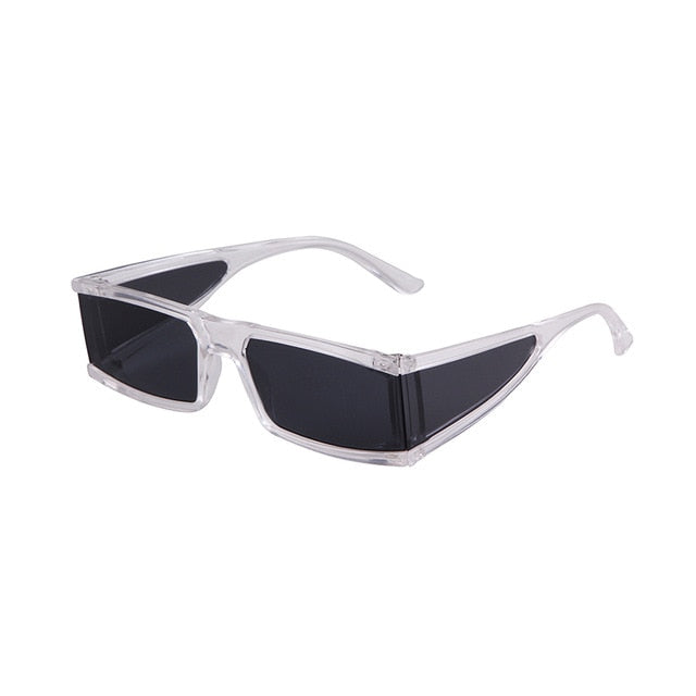 Narrow Rectangle Sunglasses Shades Women Brand Designer Men Vintage Rectangular Frame 90s trendy Sun Glasses-10