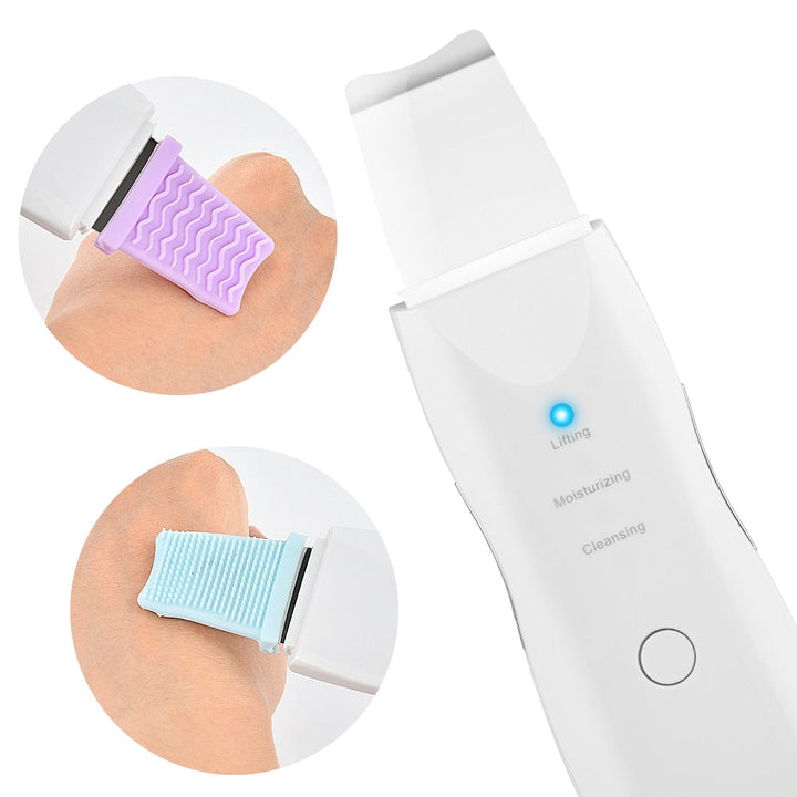 Ultrasonic Skin Scrubber Rechargeable Ion Deep Face Cleaning Vibration Massager Acne Blackhead Removal Cleanser Exfoliating Pore-1