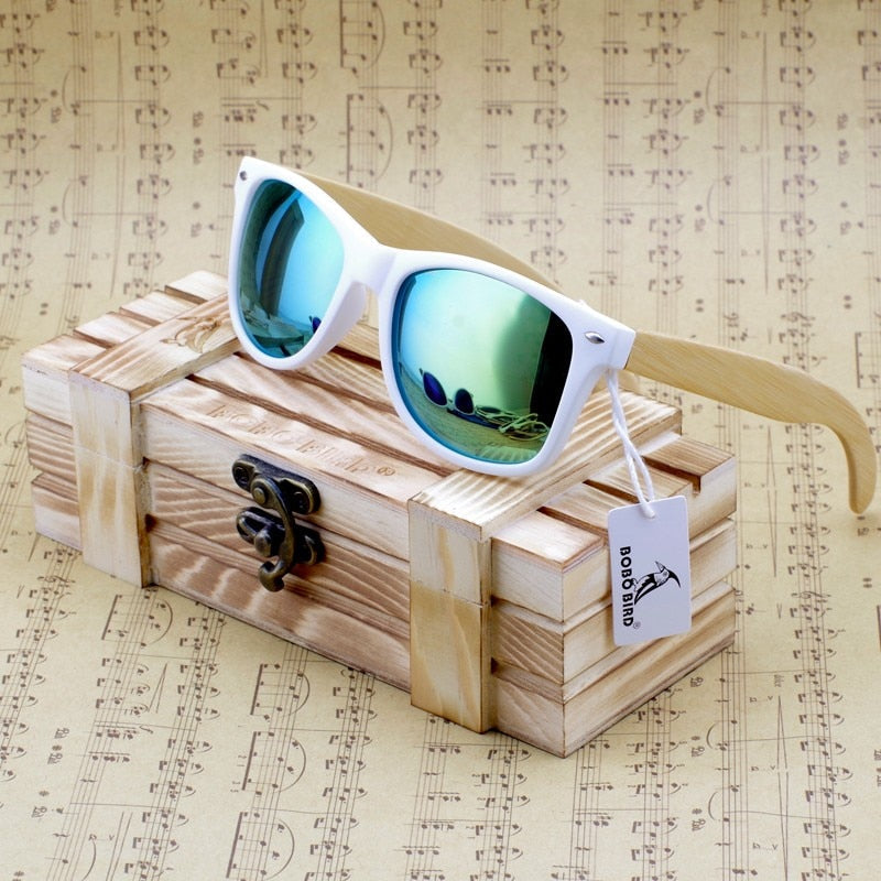 Unisex Bamboo Sunglasses New Fashion Women Wooden Polarized Sun Glasses Clear Color Men Eyewears Party Gifts Dropship-1