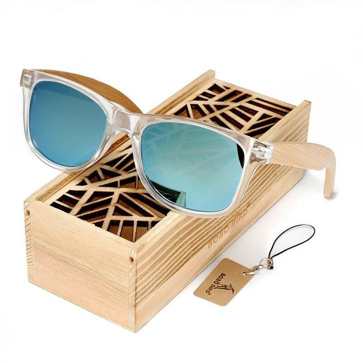 Unisex Bamboo Sunglasses New Fashion Women Wooden Polarized Sun Glasses Clear Color Men Eyewears Party Gifts Dropship-16