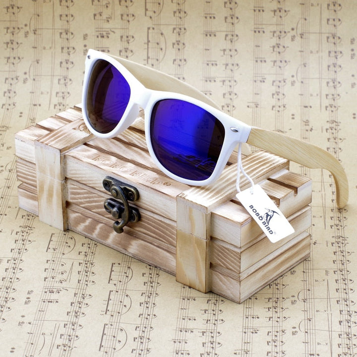 Unisex Bamboo Sunglasses New Fashion Women Wooden Polarized Sun Glasses Clear Color Men Eyewears Party Gifts Dropship-6