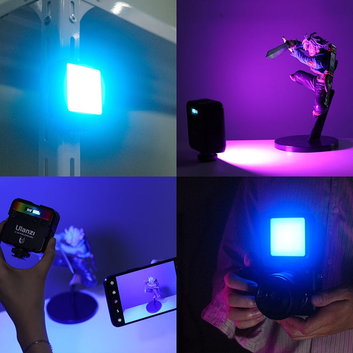 Mini RGB LED Video Light 2700K-9000K On Camera Fill Light Photography Lighting Pocket Live Tiktok Vlog Light lamp-4