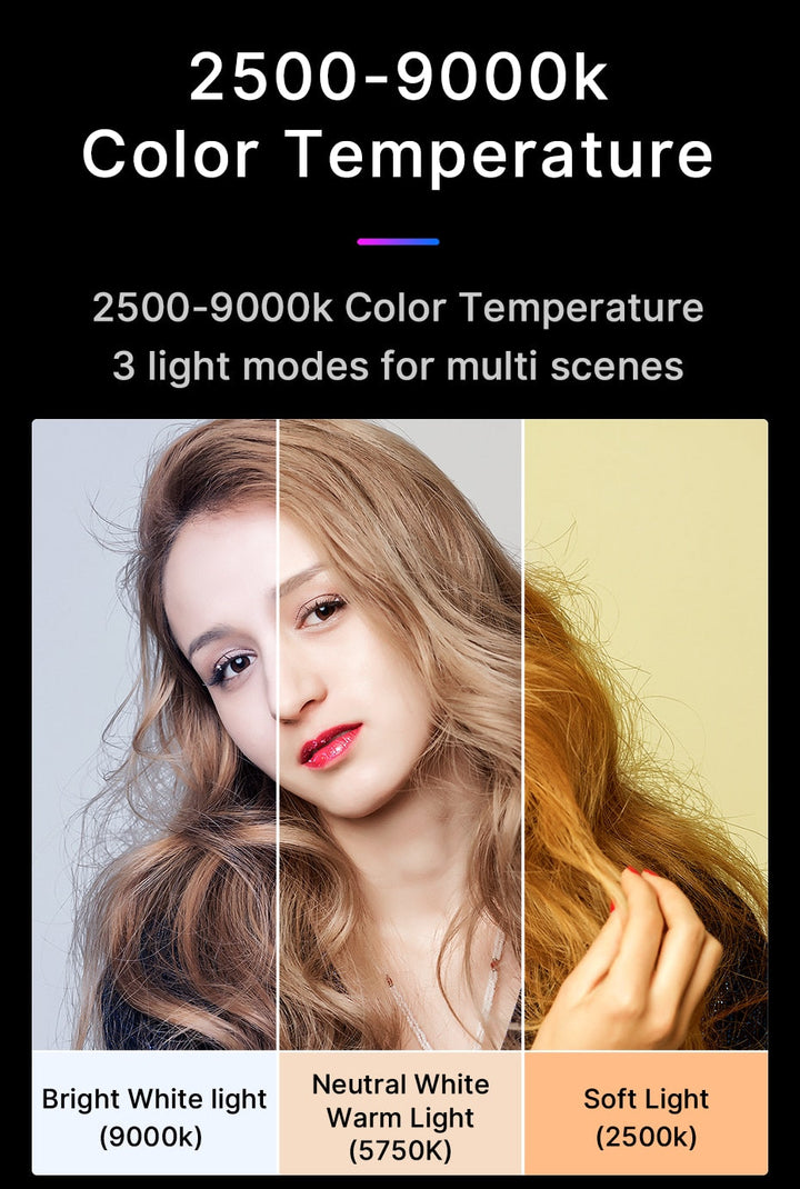 Mini RGB LED Video Light 2700K-9000K On Camera Fill Light Photography Lighting Pocket Live Tiktok Vlog Light lamp-11